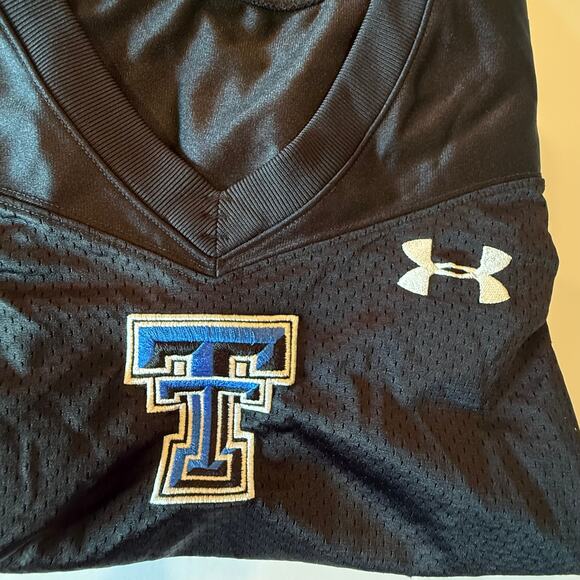 Under Armour Texas Tech Football Jersey Black Size MD Authentic Game Practice - Picture 8 of 9